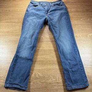 Levi's 514 Men's Straight Fit Jeans W32 L30 Medium Wash Stretch Denim